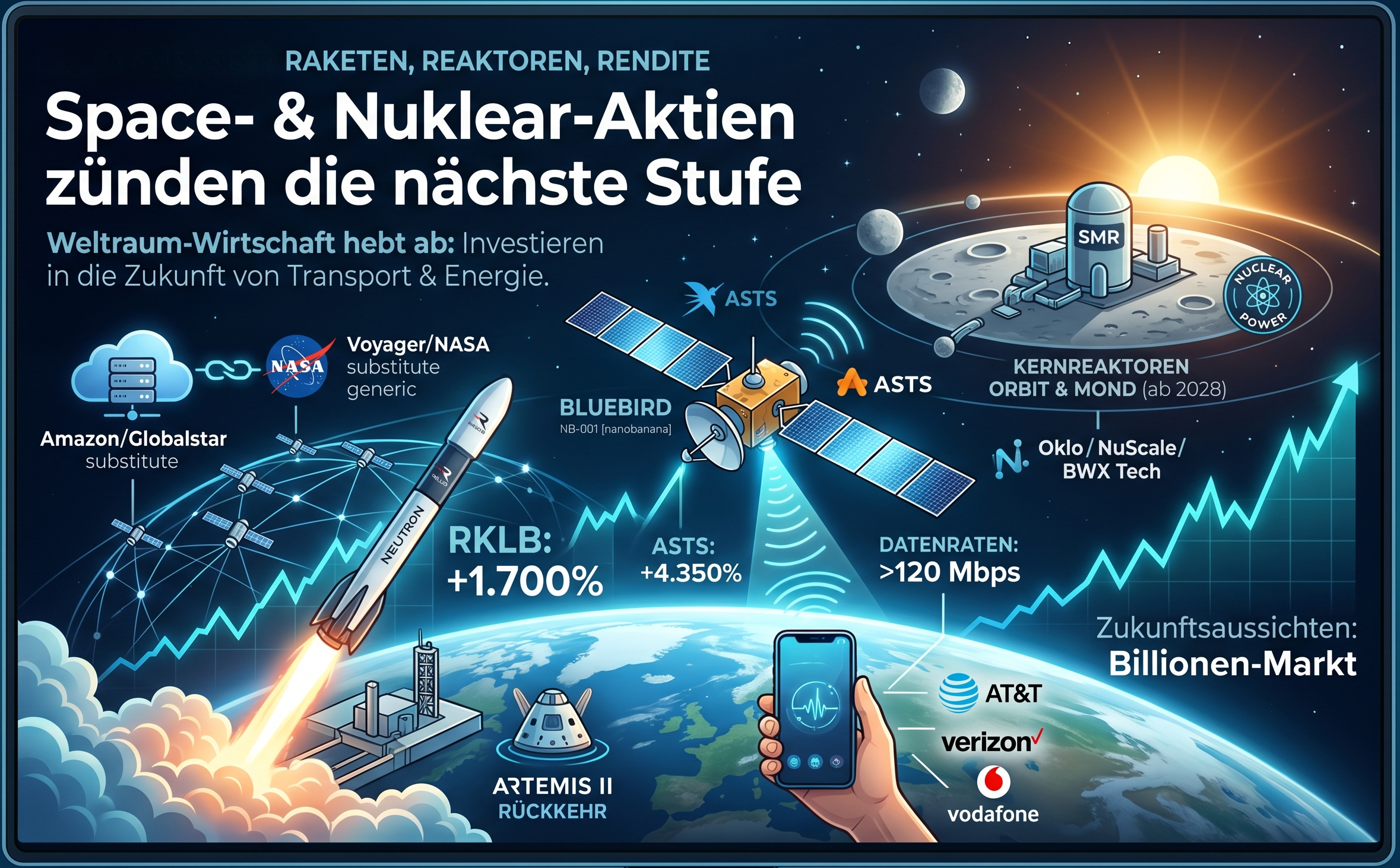 Raketen, Reaktoren, Rendite: Die Space- und Nuklear-Aktien, die jetzt abheben – und die, die noch am Boden liegen!