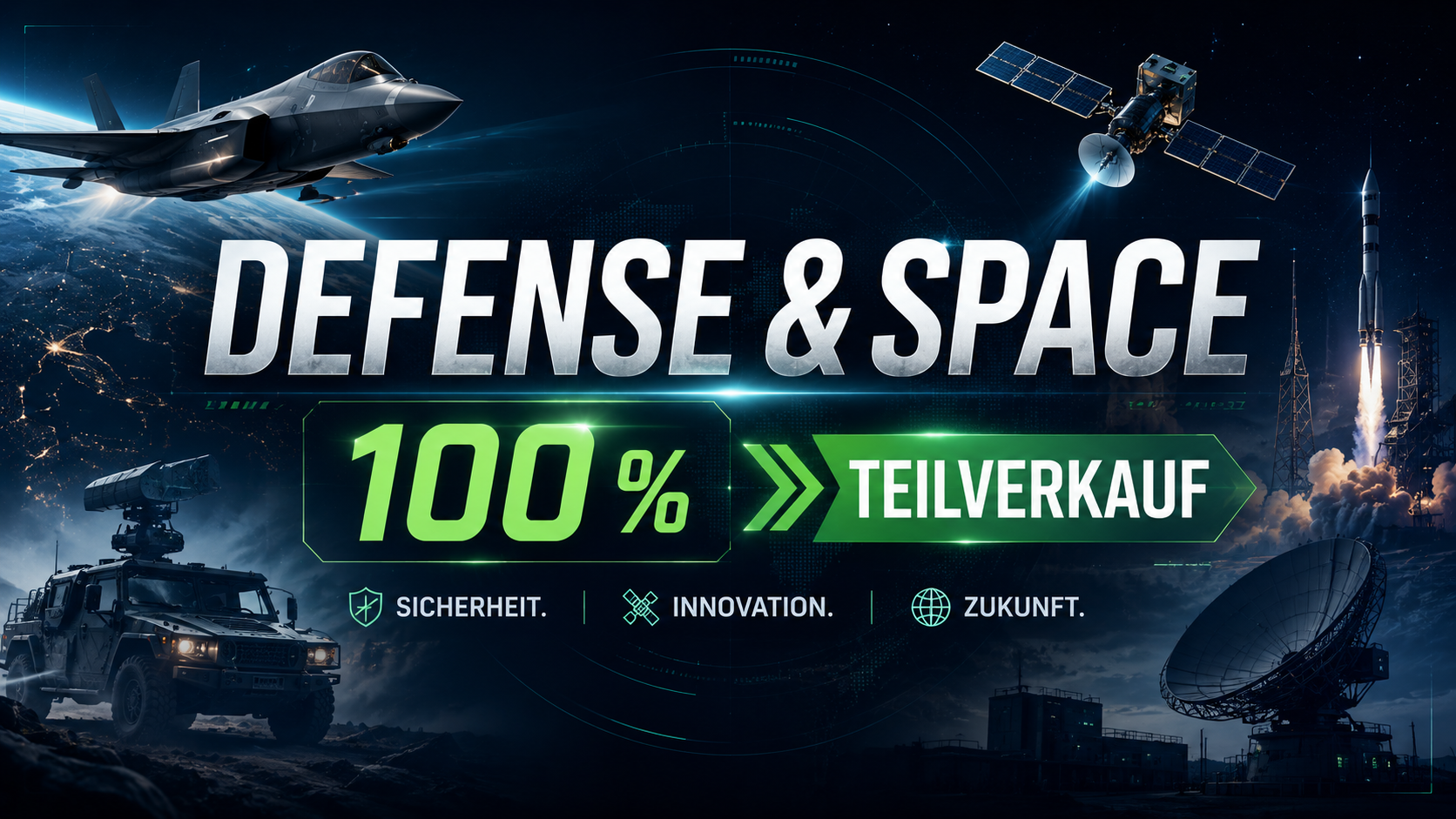 Teilverkauf in unserem Defense&Space-Depot mit über 1.100 % Gewinn